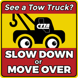 Slow Down / Move Over Sticker (x1)